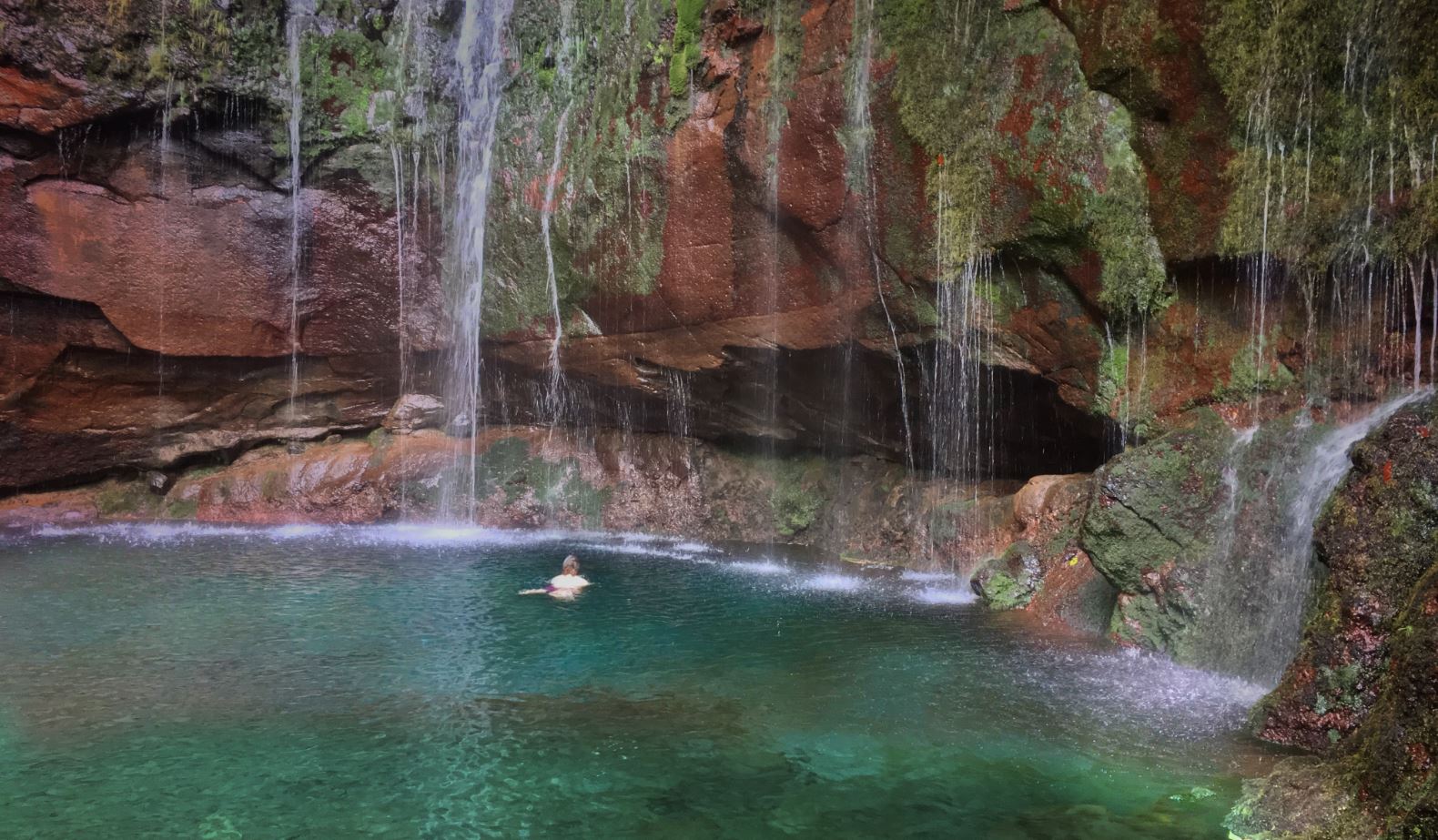 Swimming in waterfalls Madeira Holidays