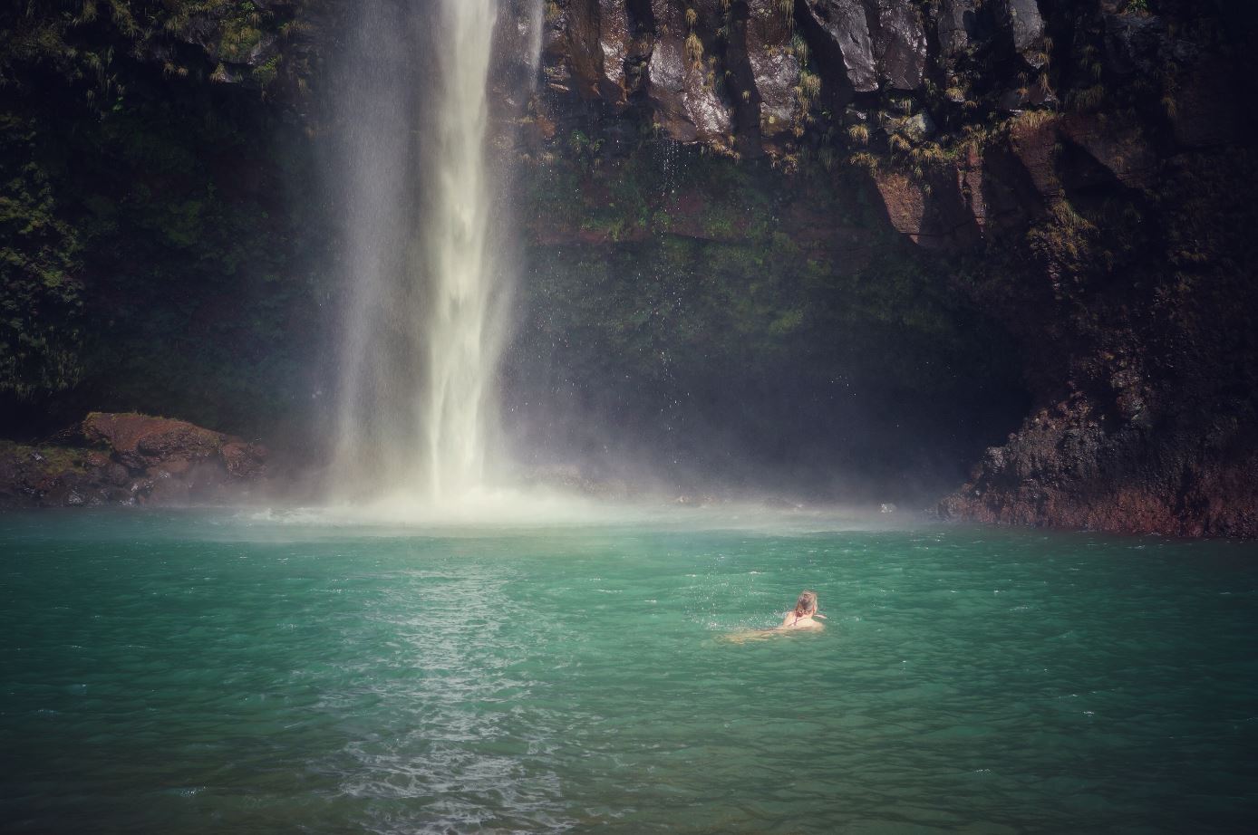 Wild Waterfall Woman Madeira Holidays